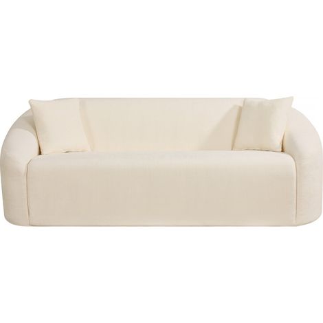 Divano fisso diritto in tessuto "Ondine" - 3 posti - Beige