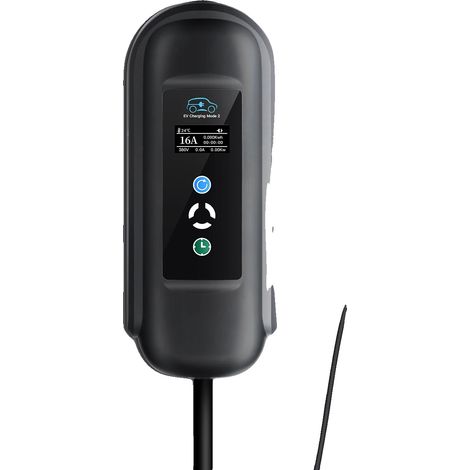 Cargador para vehículos eléctricos, salida de 11 kW, ajustes de corriente regulables, 11 kW con adaptador, TIPO 2 (1/5)