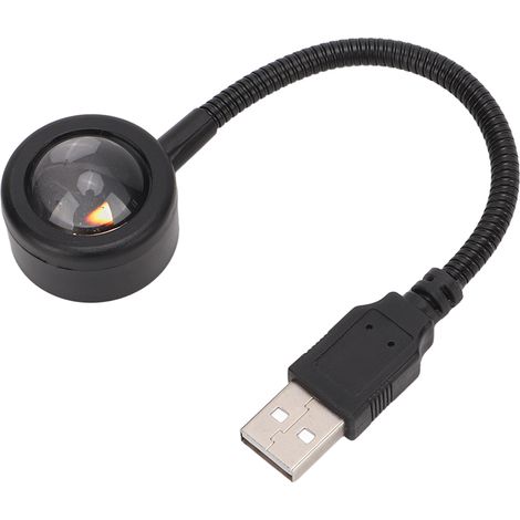 Veilleuse USB en forme d'étoile 5V 0,15W, multi-modes, lampe romantique universelle pour coucher de soleil, idéale pour voiture, toit ou maison. (1/5)