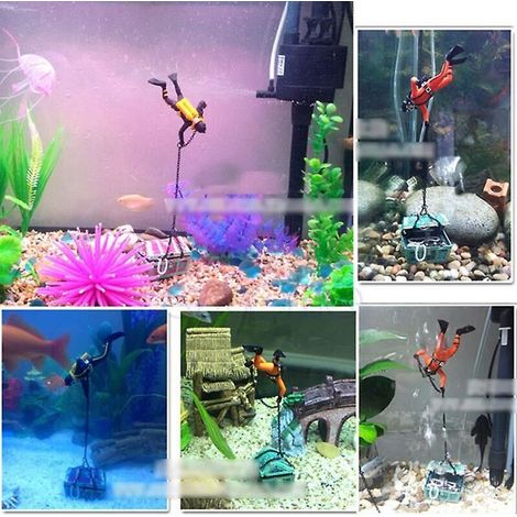 Schatzsucher-Taucher-Dekoration fürs Aquarium (1/4)
