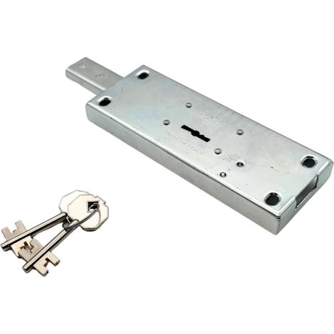 Serrure à double carte latérale droite pour volets roulants (1/4)