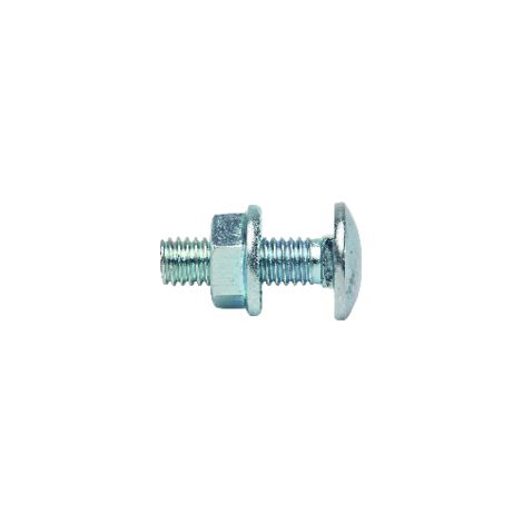 boulon tete ronde 6 x 20 mm avec collet carré - par 100