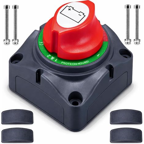 Staccabatteria 12V/24V Auto Interruttore di Alimentazione 1-2-both-OFF