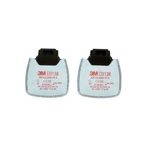 Filtre à particules 3M pour Masque série D3000 de 3M ( Prix pour 1 paire )