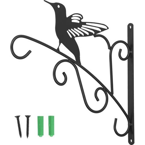 Jeffergarden Support de Plante Suspendu Support de Plante décoratif en Fer Stable et Robuste pour lanternes de mangeoire à Oiseaux à Fleurs Asuka (1/5)