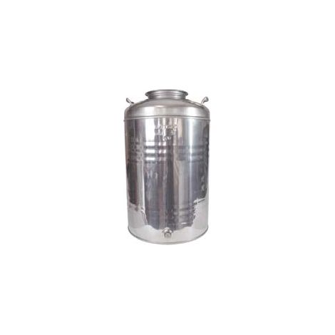 FUSTO INOX PER OLIO GRAFFATO LT.100  ø mm.460x720h.    MAFFEI