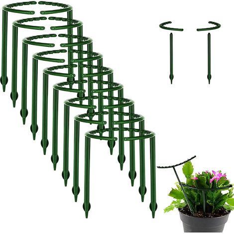 Lot de 6 Supports pour Plantes, à une Seule Couche, pour Orchidées, Tournesols et Autres Fleurs. Accessoires de Jardin. (1/5)