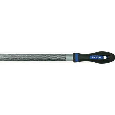 TECWERK Werkstattfeile DIN 7261 L.150mm Q.16x5mm Hieb 2 Halbrund 2K-Ergo TECWERK (1/2)