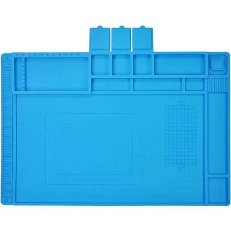 Tapis en silicone pour station de soudage, réparation de téléphones, établi d'ordinateur --- (1/5)