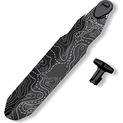 Hochfester Hinterradschutz für Mountainbikes, Schnellverschluss, effektiver Schutz vor Schlamm und Spritzwasser (1/5)