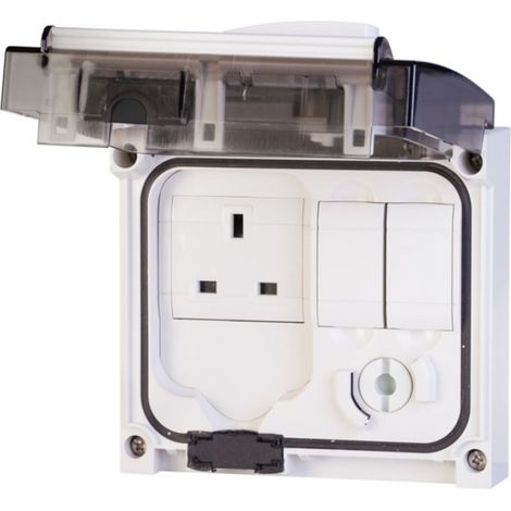 Prise 2P+T 16A (anglais) à encastrer verrouillable domestique 200-250V sans protection pour coffret IP56 OMNIAPLUS