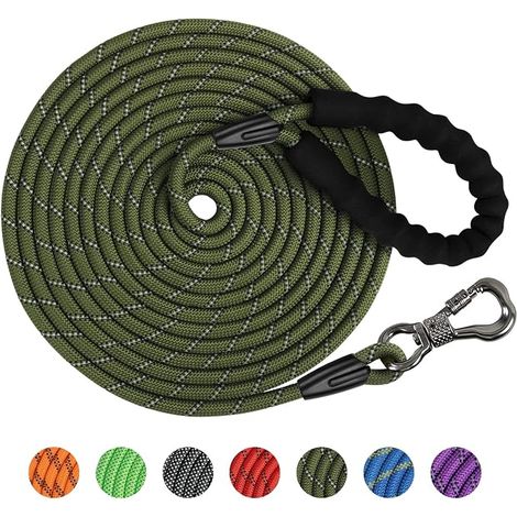 Dog Lead, Training Lead with Comfort Handle and Locking Carabiner, for Small, Medium and Large Dogs (1/5)