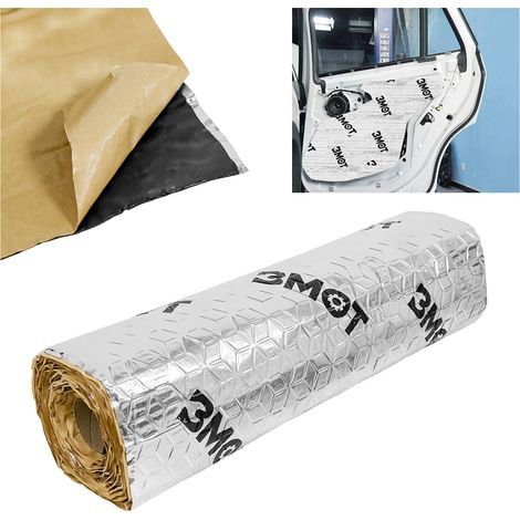 Wolketon Tappetino isolante per auto Tappetino isolante per veicoli Isolamento per Portiera Auto Resistente all'umidità 50 x 400 cm