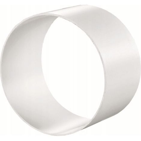 Connecteur De Conduits Ronds - 100 Mm - Montage Facile - Accessoire De Ventilation - Pvc (1/4)