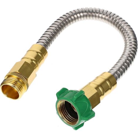 Raccord femelle-femelle pour tuyau d'arrosage, rallonge en acier inoxydable pour tuyau d'arrosage, conduite d'eau, pour camping, 1 lot (1/5)