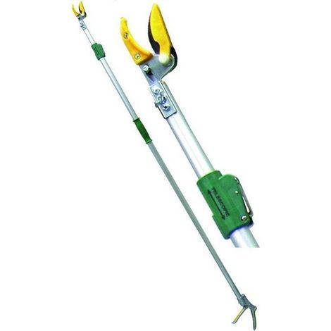 Vigor 7060018 Forbici per Potatura Telescopiche Asta Alluminio Anodizzato Lunghezza Regolabile 1,8-3 m 6 Stadi Impugnatura Soft-Grip Rotante Lama Teflonata (1/6)