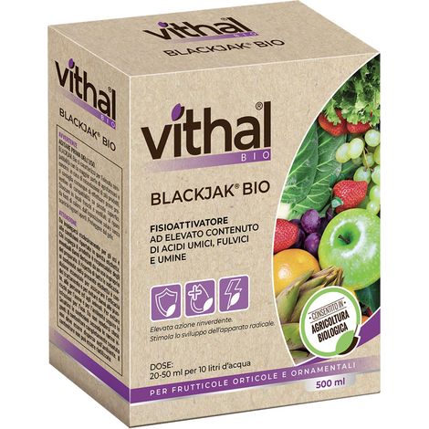 CONCIME ORGANICO FISIOATTIVATORE 'BLACKJAK BIO' ml 500  - VITHAL