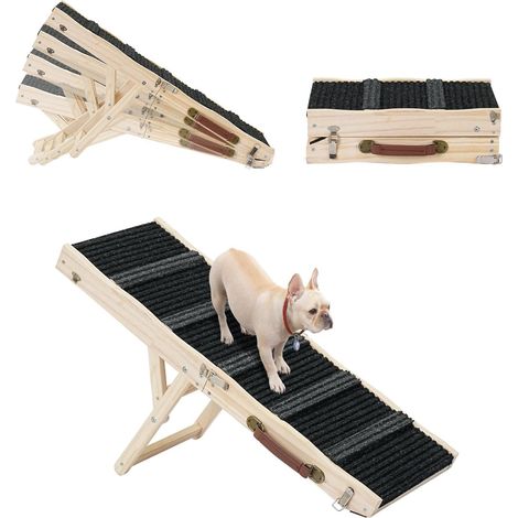 Wooden Dog Ramp, Car Access Ramps for Dogs, Foldable Ramp for Dogs (1/5)