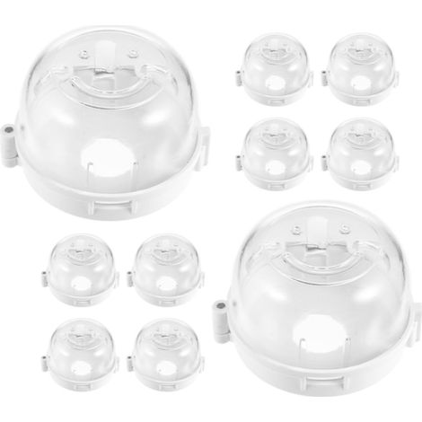 XEPHO 14 Pièces Couvre-boutons de Cuisinière Gaz ABS Transparent (1/5)