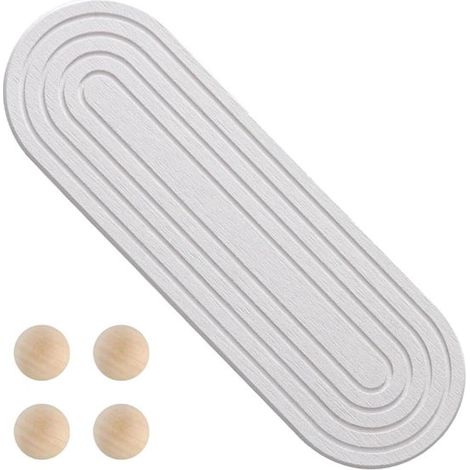 Organisateur de lavabo avec plateau en terre de diatomées absorbant et séchage rapide, pour savon et éponge, salle de bain et cuisine, blanc (1/5)