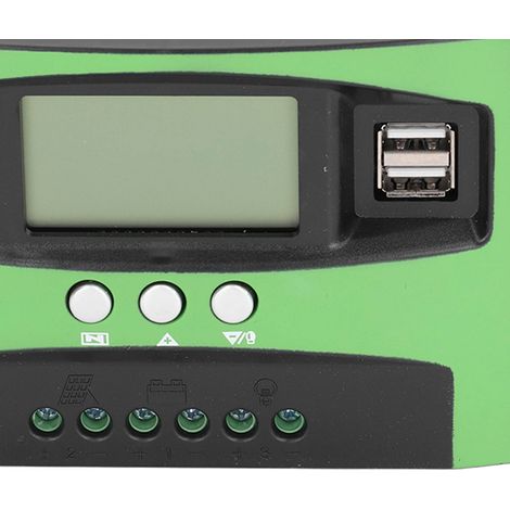 Solar-Laderegler mit LCD-Display für Photovoltaik-Solarmodule, intelligenter Regler 12 V, 24 V, 30 A (1/5)