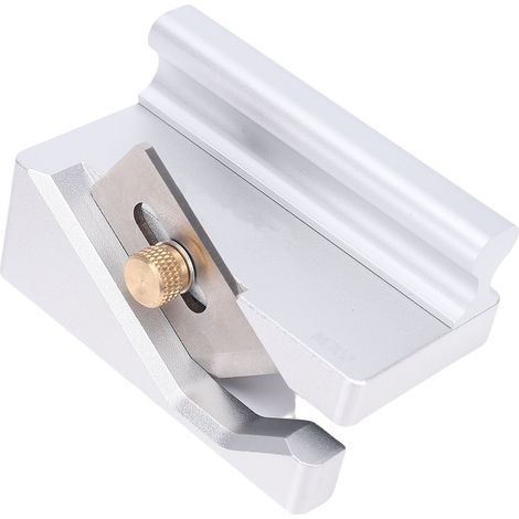 Rabboteuse à chant M908 en alliage aluminium et acier carbone SK5, profondeur lame réglable 0.3-1mm, pour placage bois et bande de chant (1/5)