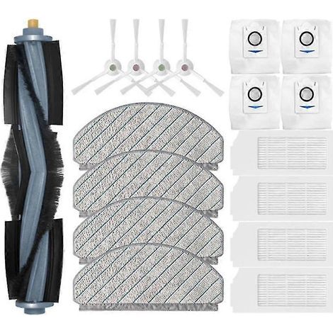 Accesorios de repuesto para aspiradora robot X1 Plus/t10 Plus: cepillo lateral principal, filtro HEPA, bolsa para polvo, trapeador Cl( ). (1/4)
