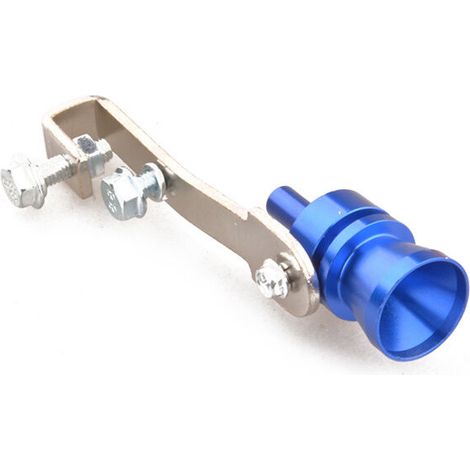 Voiture Turbo Sifflet Modifié Tuyau D'échappement Sondeurs Moto Tuyau D'échappement M bleu (1/4)