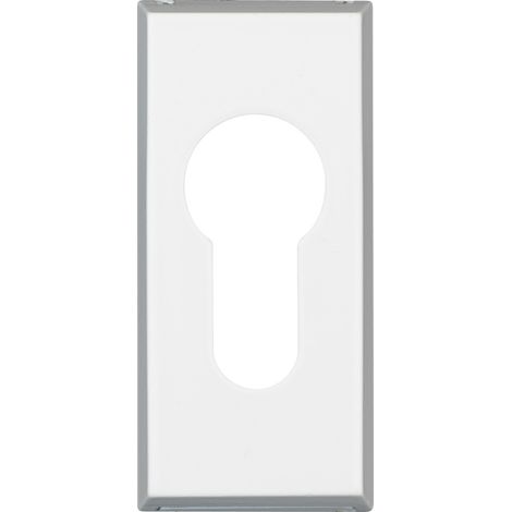 ABUS Schutzrosette RS110 W Weiß, für Metalltüren, Zylinder werden geschützt