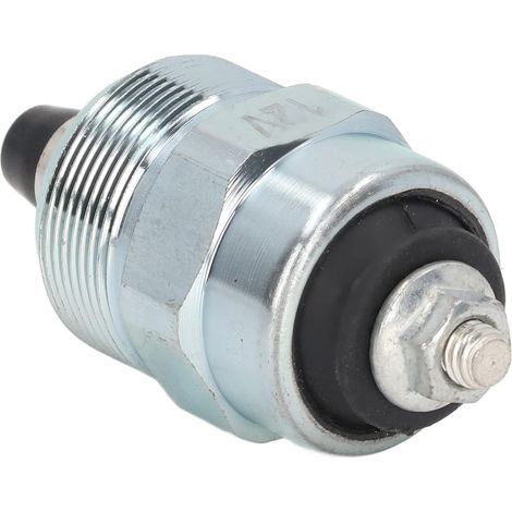 Solénoïde Pompe Injection - 1 Pièce - Acier Robuste - Démarrage Moteur 12V - Tracteurs Série 3800-4300 - Noir Standard (1/5)