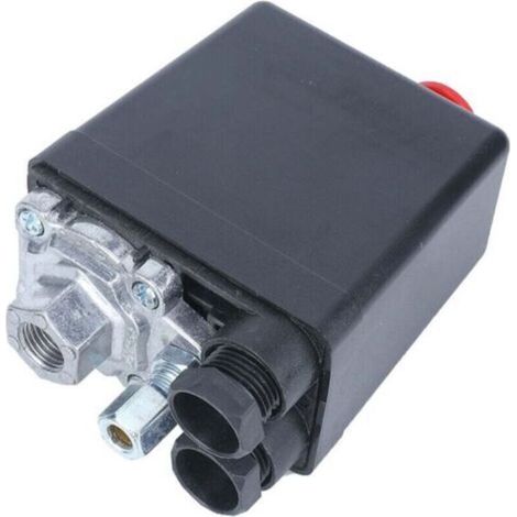 G1/4\" Air Compressor Pressure Switch, 220V 20A Automatic Pressure Valve Switch FB-30 for Single Hole Air Compressor 0.5-1.2MPa (72.5175psi) (1/4)