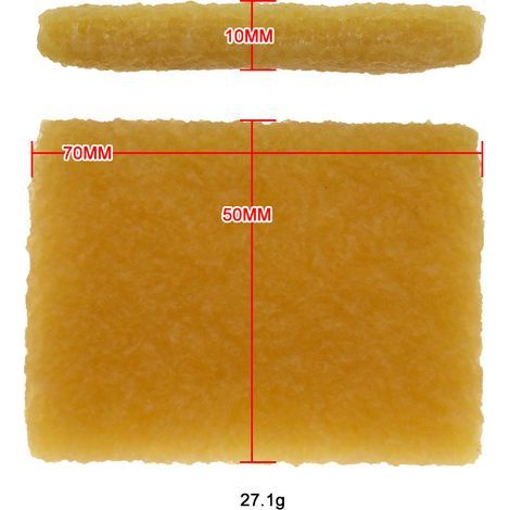 Bâton effaceur de nettoyage 10 x 50 x 75 mm Nettoyeur de bandes abrasives pour nettoyer les bandes abrasives Disques abrasifs (1/2)