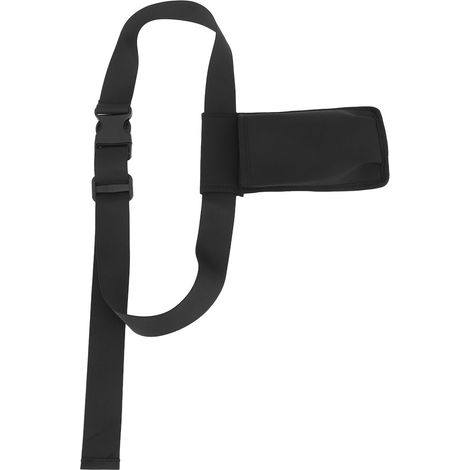 Sac banane étanche noir ajustable pour huile de massage, idéal pour les spas et salons de beauté. (1/5)