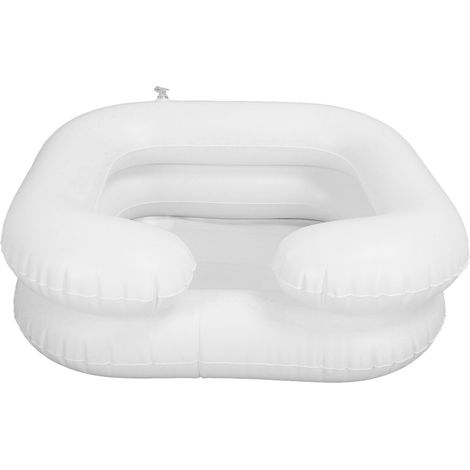 Lavabo gonflable en PVC pour le lavage des cheveux, avec tuyau de vidange de 1 m, pour personnes âgées et handicapées. (1/5)
