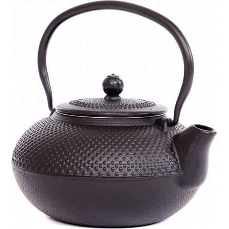 Oypla 1.5L Japanese Style Testsubin Cast Iron Hob Nail Teapot with Stainless Steel Infuser (1/5)