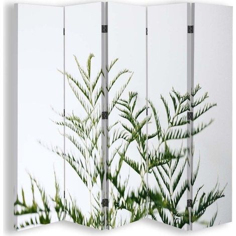 Paravento bilaterale 360, Foglie di felce verde - 180x170 (1/5)