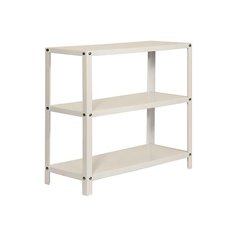 SimonRack Scaffale da Ufficio/Libreria, 900x800x300 mm, 3 Ripiani, 100 kg per Ripiano, Metallo Stile Industriale, Bianco – Simon Home (1/4)