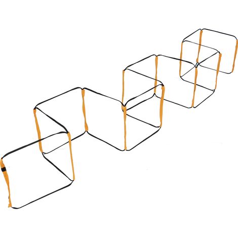 Échelle d'agilité fixe à 12 barreaux avec sac de rangement pour l'entraînement de vitesse, idéale pour le basketball, le football et le fitness (entraînement des pieds). (1/5)