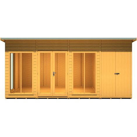 Lela 16x8 Summerhouse including Storage - L244.8 x W476 x H227.5 cm (1/5)