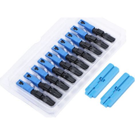 100 connecteurs rapides SC monomodes pour fibre optique FTTH (1/5)