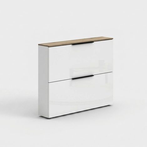 Platzsparender hängender Schuhschrank mit 2 Klappen Made in Italy Space (1/5)