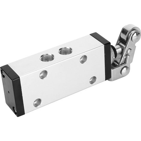 Vanne manuelle 2 voies 5 positions, G1/4 pouce, vanne mécanique, alliage d'aluminium, accessoire industriel XQ250612 (1/5)