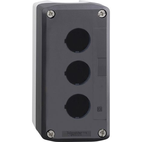Schneider Electric XALD03 XALD03 Leergehäuse 3 Einbaustellen unbeschriftet Dunkelgrau, Hellgrau 1 S