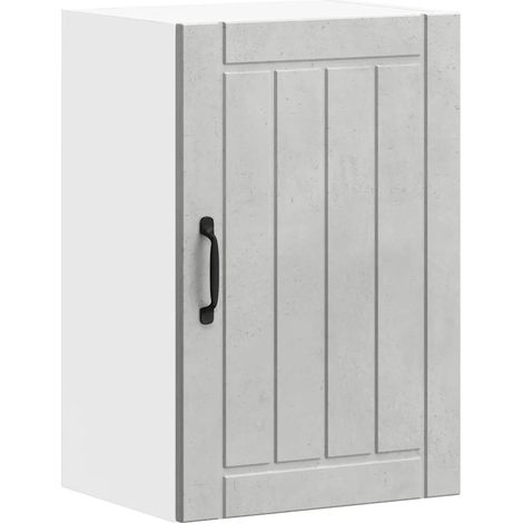 Mueble de pared de cocina de diseño moderno de 40 x 31 x 60 cm gran capacidad en madera de ingeniería gris hormigón 020050146 (1/5)