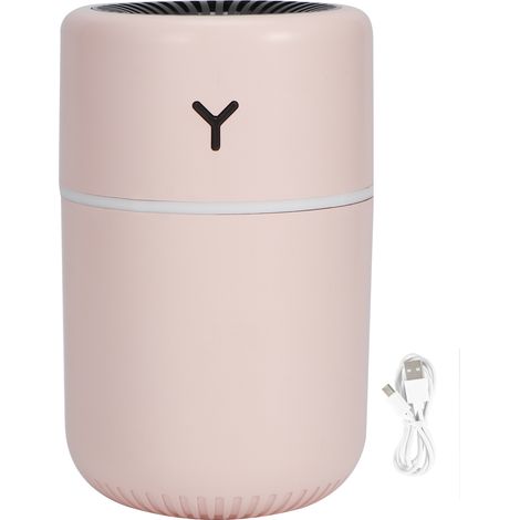Mini Humidificateur USB 260ml avec Lumière Colorée pour Bureau - Rose (1/5)