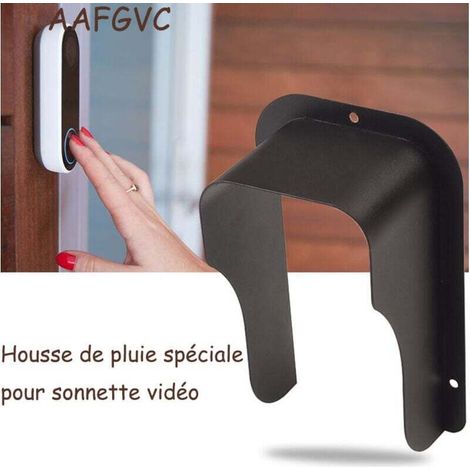 Protection et fixtion pour interphone, Couvercle MéTallique éTanche Versailles pour CaméRa VidéO,ProtèGe L'Appareil du Soleil Et des Gouttes De Pluie, Convient à Tous Les Types (1/5)