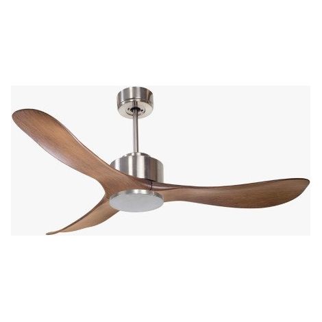 Modulo de KlassFan - Ventilateur DC de plafond sans Lumière chrome pales marron idéal pour 25 à 40 m² KLDC1P3Wo (1/4)