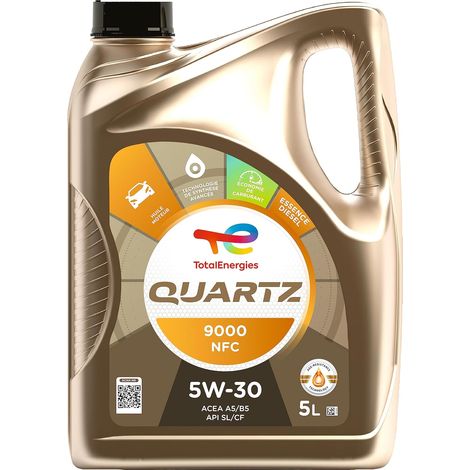 Quartz 9000 NFC 5W-30, Huile moteur essence et Diesel, 5 litres (1/5)
