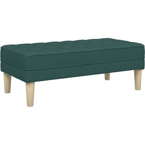 banc Vert foncé 113 x 57 x 39 cm tissu CFW514695 (1/5)