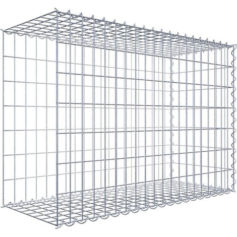 Gabiondeco - Gabion - Element de prolongation en longueur 100 cm x 70 cm x 40 cm (L x H x P). maille 5 x 10 cm. Spirale. Avert.: il manque une grille - Made in Germany (1/5)